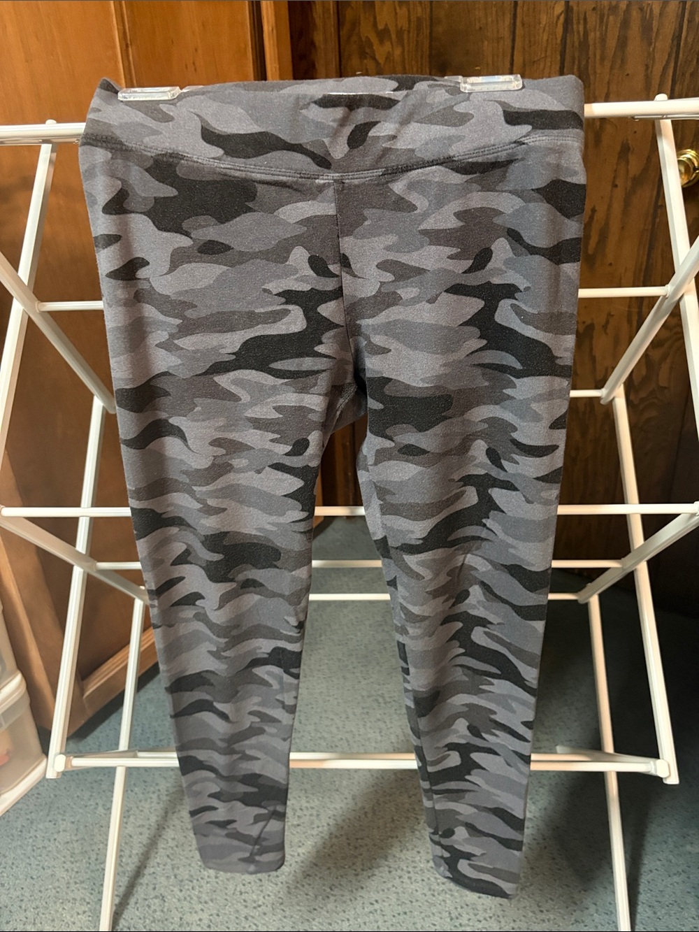 Sonoma Gray Camo Kids Leggings